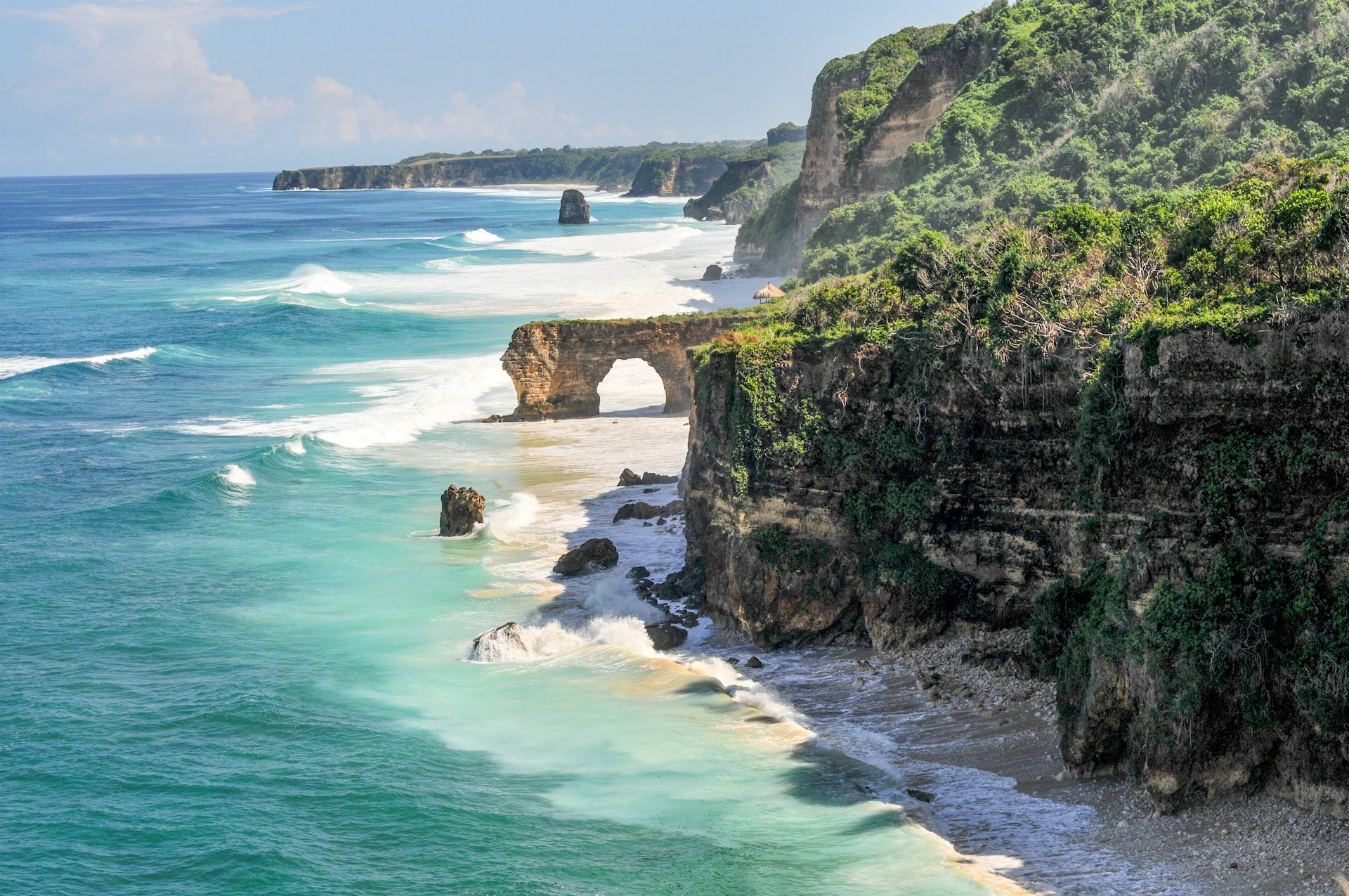 The rock arch at Bawana Beach, Sumba 